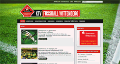 Desktop Screenshot of kfv-fussball-wittenberg.de