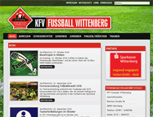 Tablet Screenshot of kfv-fussball-wittenberg.de